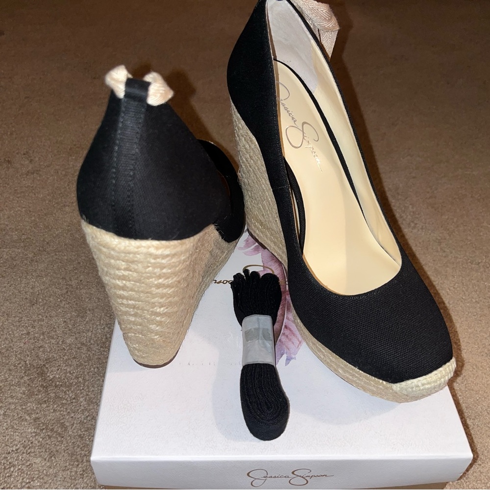 NEW!!!  Jessica Simpson espadrille platform wedge